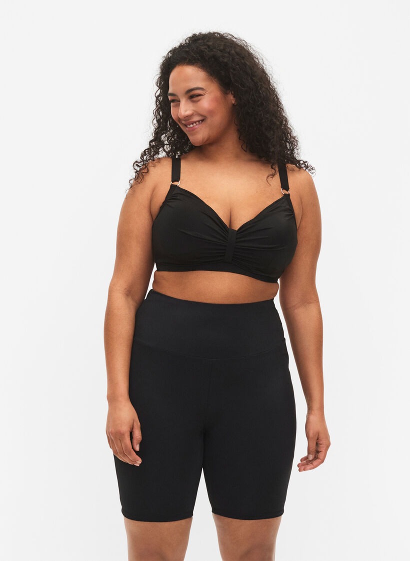 Lange badeshorts, Sort, Model image number 0