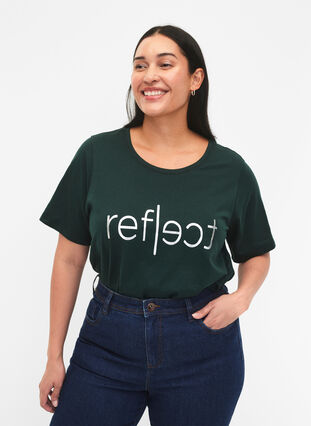 FLASH - T-shirt med motiv, Scarab Reflect, Model image number 0