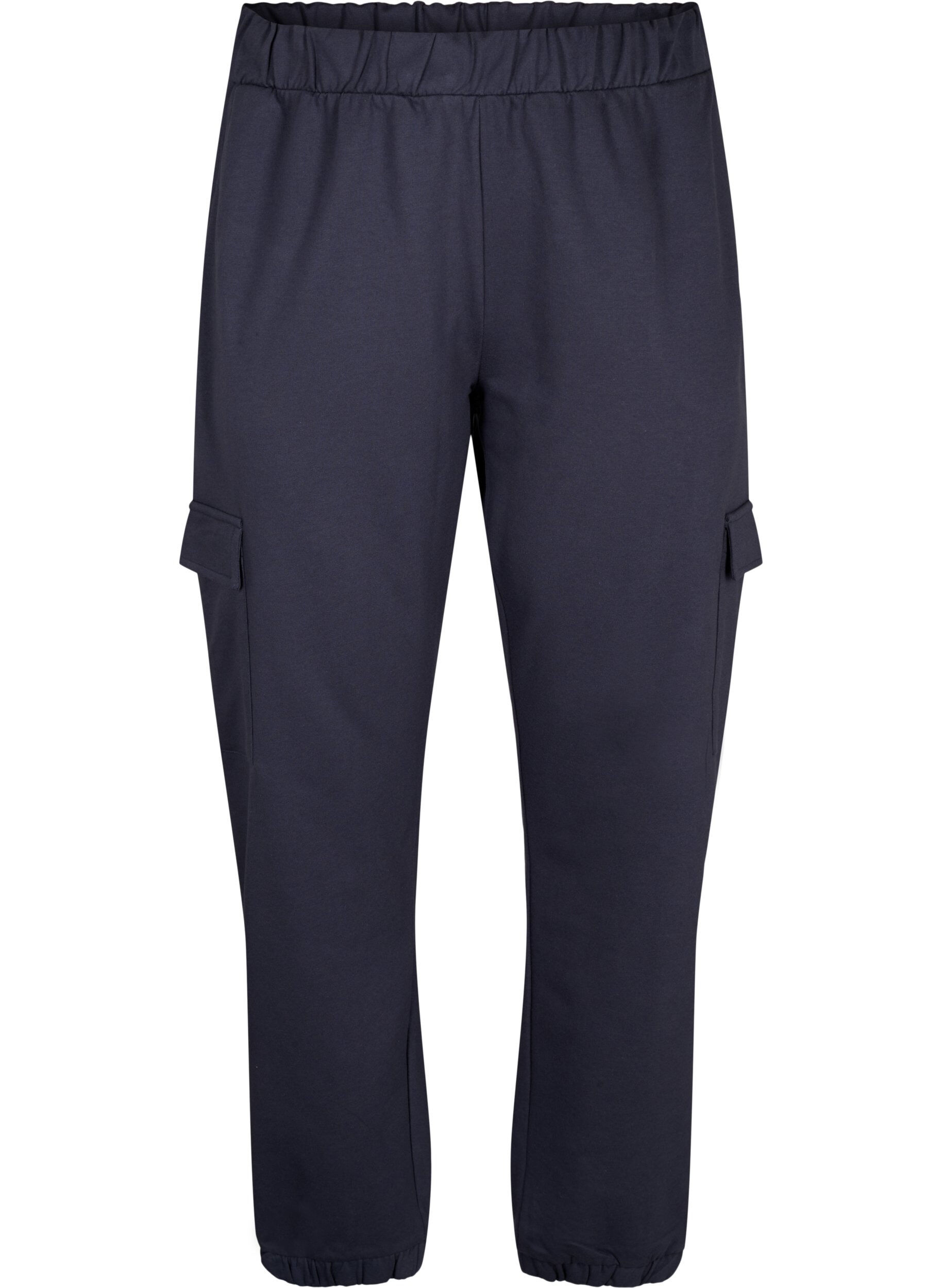 Zizzi Joggingbukser med cargolommer, Ombre Blue, Packshot image number 0