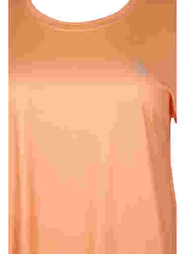 Kortærmet trænings t-shirt, Apricot Nectar, Packshot image number 2