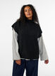 Strikvest med rullekrave, Sort, Model image number 3