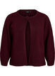Strikket cardigan med blomsterdetalje, M&oslash;rk Bordeaux, Packshot image number 0