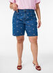 Denim shorts med broderede motiver, Bl&aring;, Model image number 3