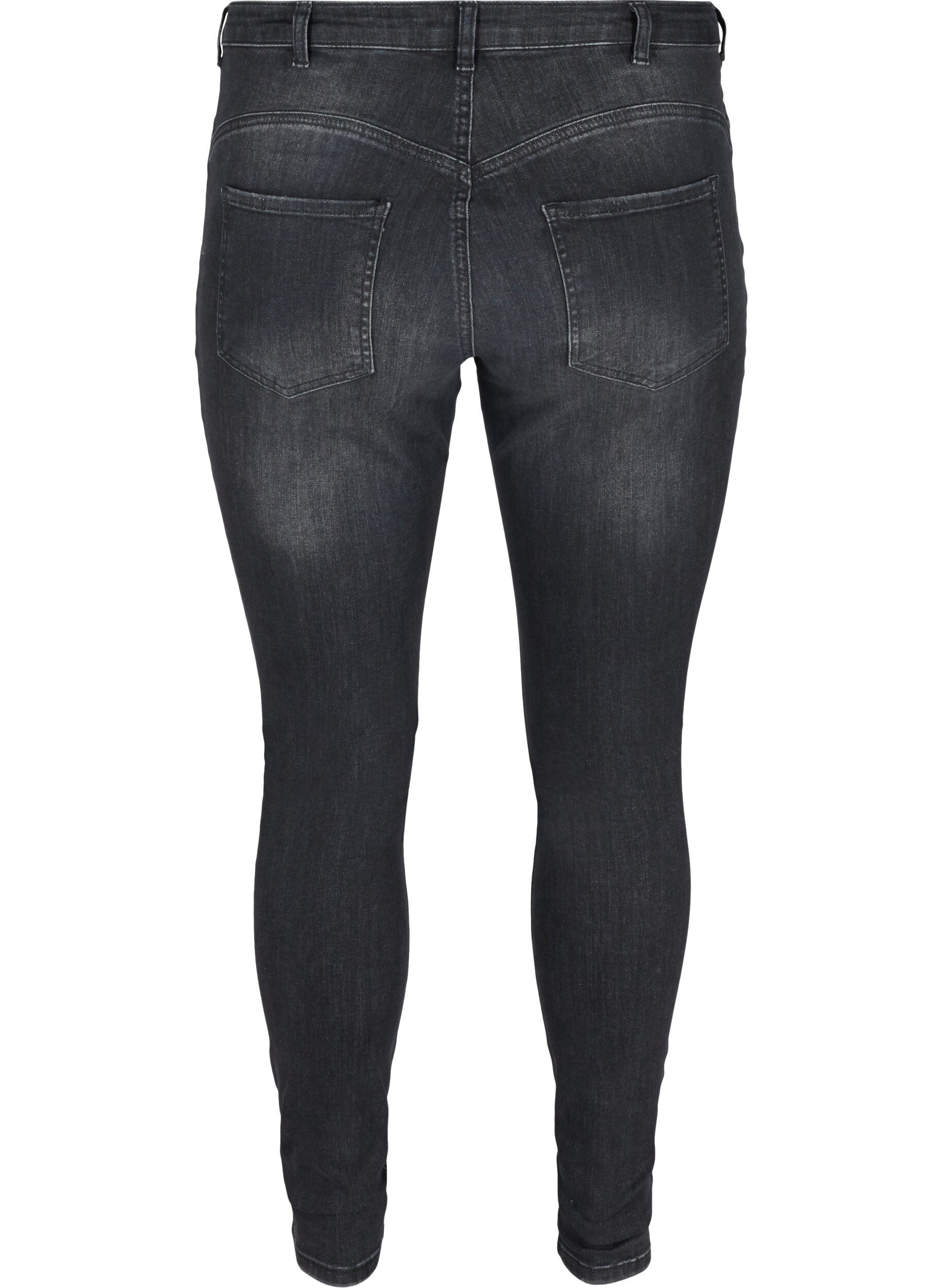 Zizzi Ekstra slim Amy jeans, Grey Denim, Packshot image number 1