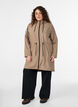 Parka i let materiale med h&aelig;tte, Brun, Model image number 1