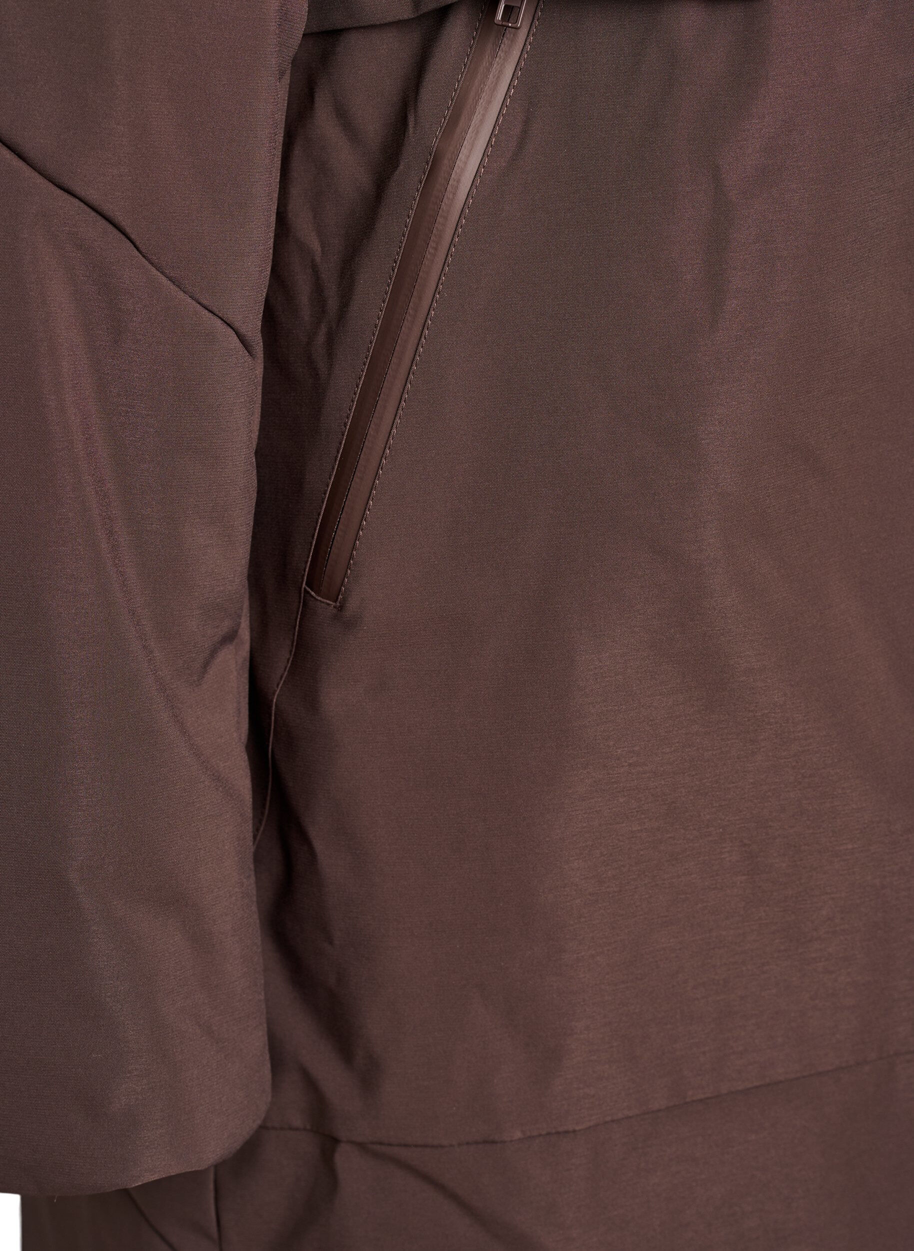 ZizziVinterjakke med justerbar talje, Brun, Packshot image number 3