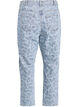 Mille mom fit jeans med broderi, Blå, Packshot image number 1