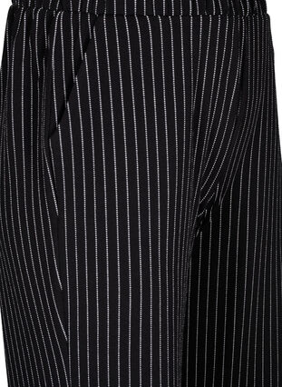 Løse bukser med 7/8 længde, Black White Stirpe, Packshot image number 2