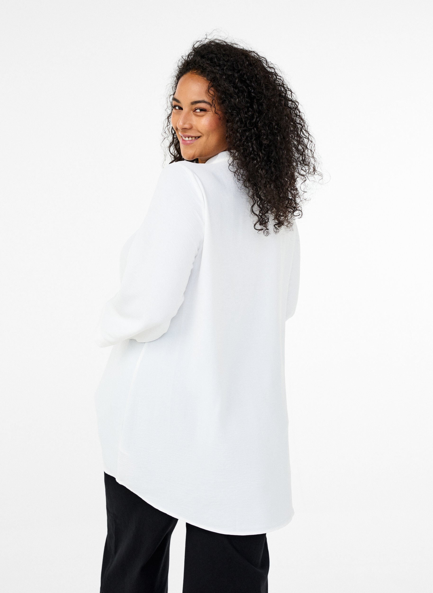 ZizziTunika med 3/4 &aelig;rmer, Vanilla, Model image number 2