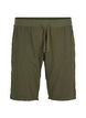 L&oslash;se shorts i bomuld med lommer, Gr&oslash;n, Packshot image number 0