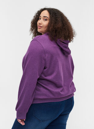 Sweatshirt med hætte og tryk, Majesty Mel, Model image number 1
