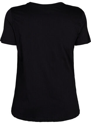 Trænings t-shirt med print, Black w. stripe A, Packshot image number 1