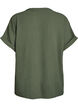 L&oslash;s bluse med korte &aelig;rmer, Gr&oslash;n, Packshot image number 1