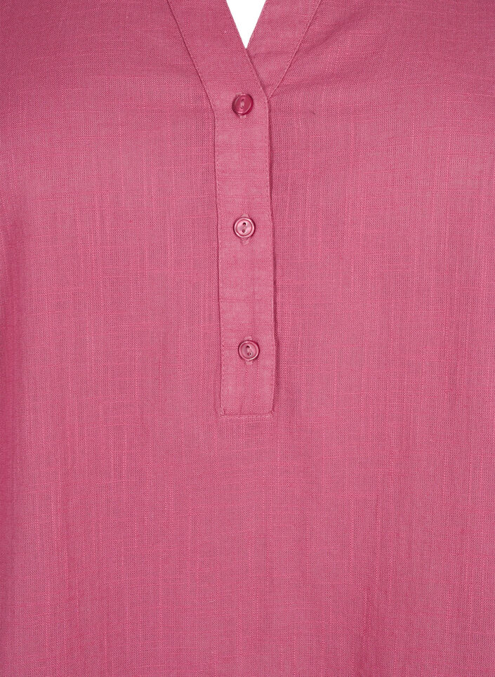 Skjortebluse i bomuld med v-udsk&aelig;ring, Malaga, Packshot image number 2