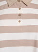 Langærmet poloshirt med striber, Beige, Packshot image number 2