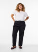 L&oslash;s jeans med h&oslash;j talje, Sort, Model image number 0