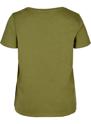 T-shirt med v-udskæring, Green, Packshot image number 1