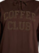 Hoodie med frott&eacute;-inspireret tekstmotiv, Brun, Packshot image number 2