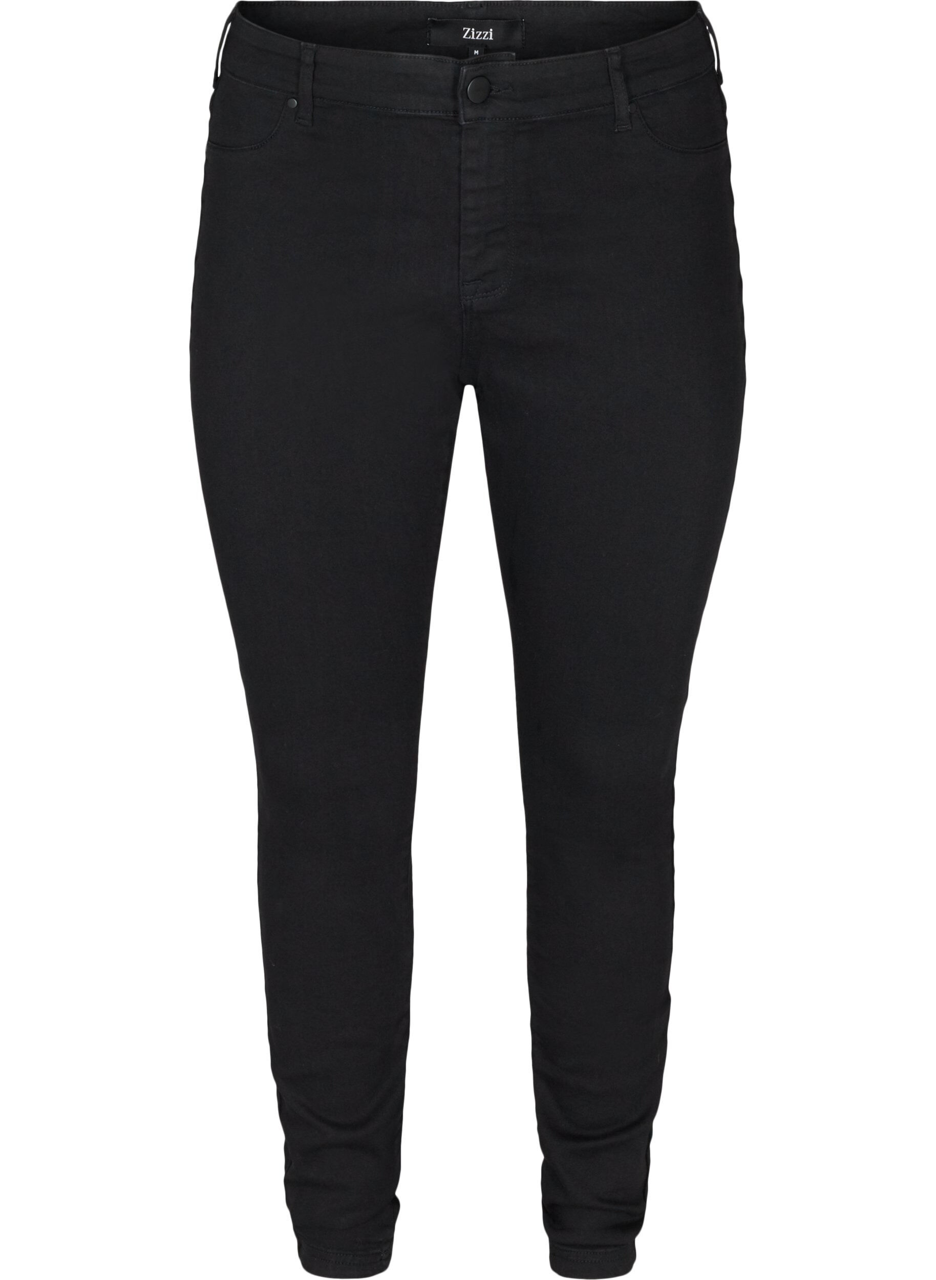 Zizzi Jeggings i bomuldsmix, Black, Packshot image number 0