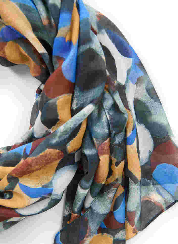 Mønstret tørklæde, Light Almond AOP, Packshot image number 1