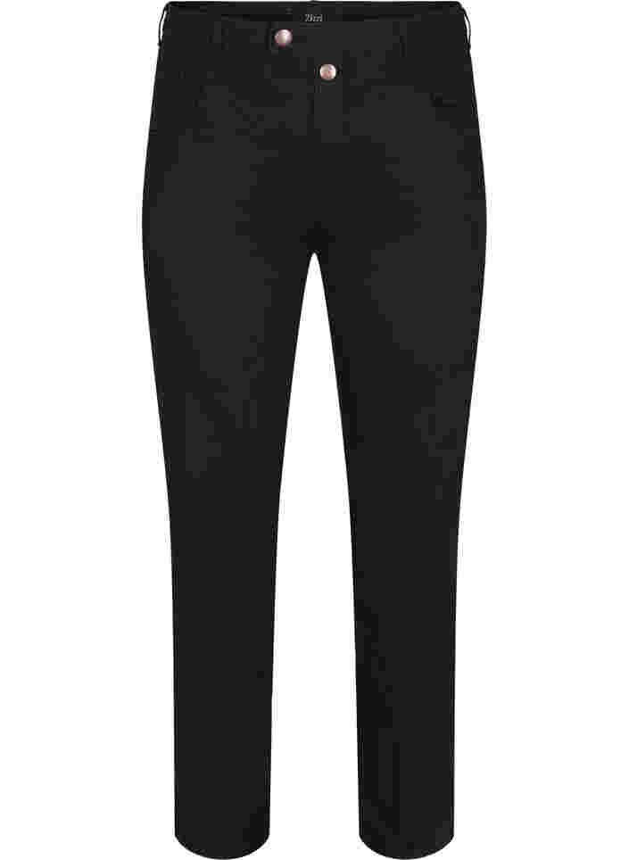 Regular fit Gemma jeans med høj talje, Black