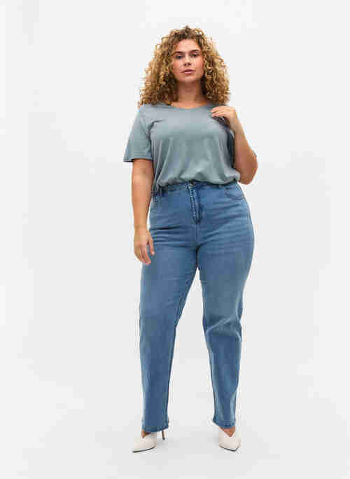 Megan jeans med ekstra høj talje
