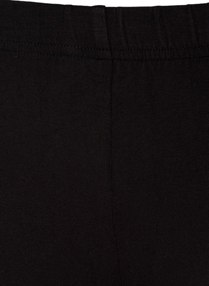 Ensfarvede basis cykelshorts, Sort, Packshot image number 2