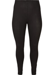 Basis leggings med ekstra l&aelig;ngde, Sort