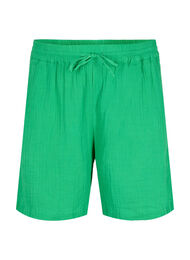 Shorts i bomuldsmusselin med lommer, Jolly Green, Packshot