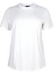 Basis t-shirt i bomuld med rund hals, Hvid, Packshot image number 0