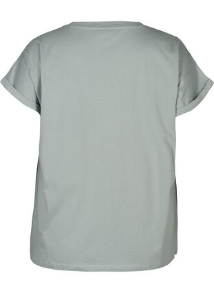 Kortærmet t-shirt med broderi anglaise, Slate Gray, Packshot image number 1