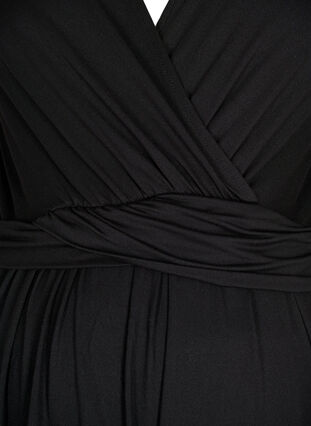 Kortærmet graviditets bluse, Black, Packshot image number 2