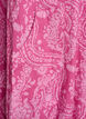 Kort&aelig;rmet bomuldskjole med print, Lyser&oslash;d, Packshot image number 3