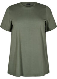 T-shirt i økologisk bomuld med rund hals, Thyme