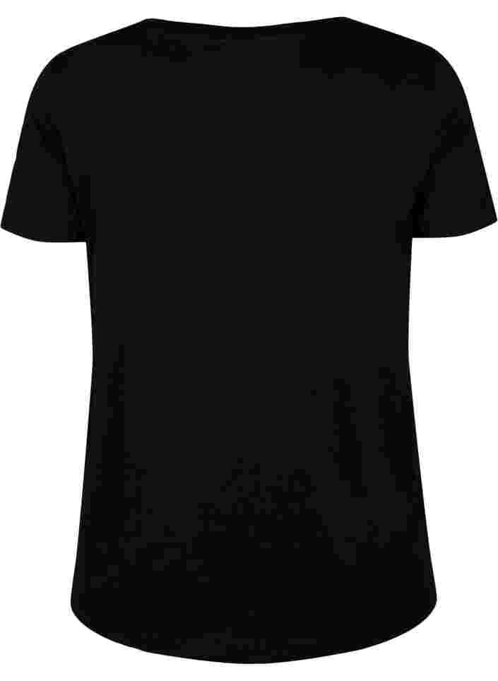 Trænings t-shirt med print, Black w. Stripe Move, Packshot image number 1