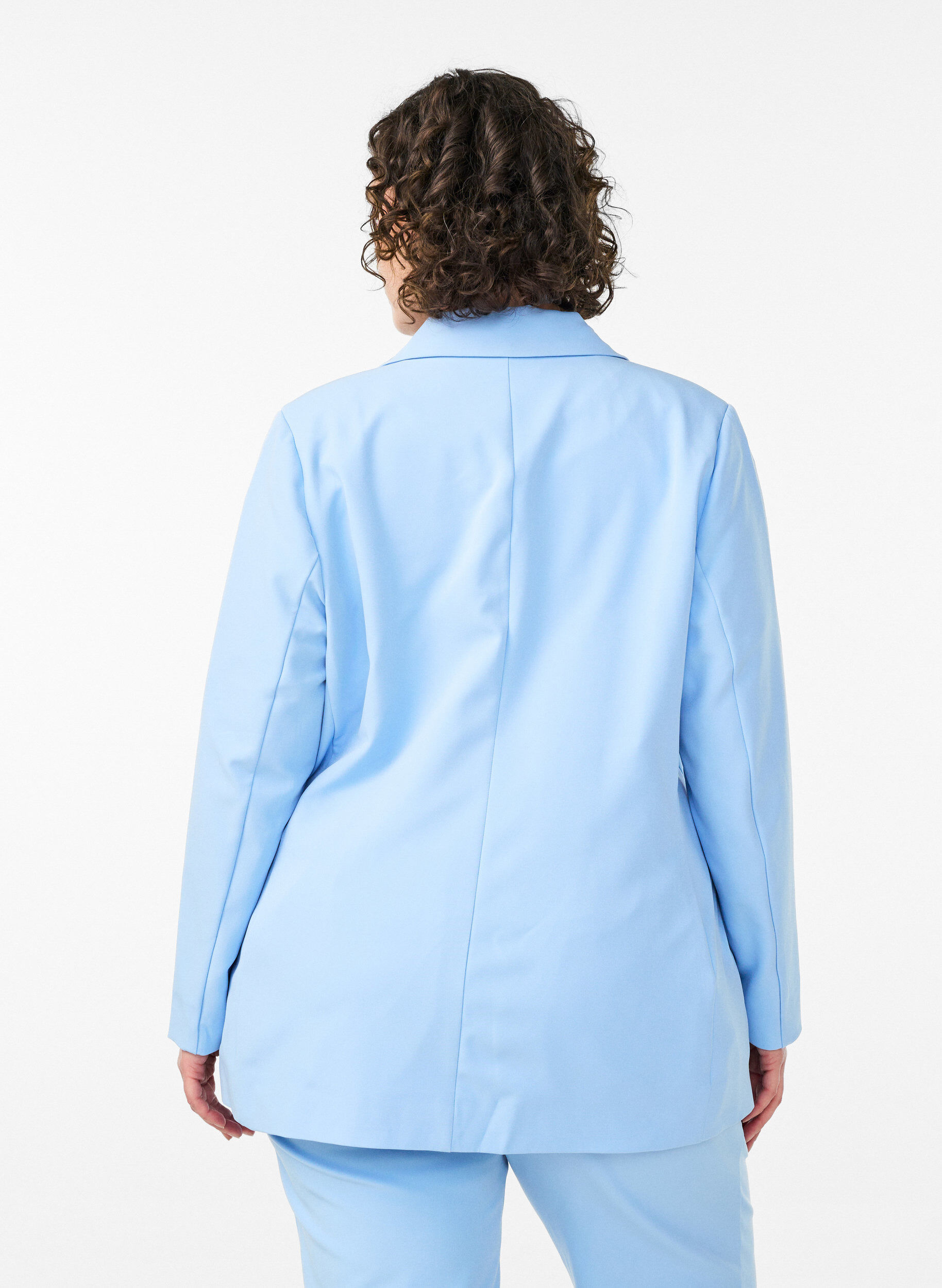 ZizziKlassisk blazer med knaplukning, Bl&aring;, Model image number 2