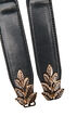 Smalt taljeb&aelig;lte med bladformet sp&aelig;nde, Sort, Packshot image number 2