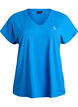 L&oslash;s tr&aelig;nings t-shirt med v-hals, Bl&aring;, Packshot image number 0