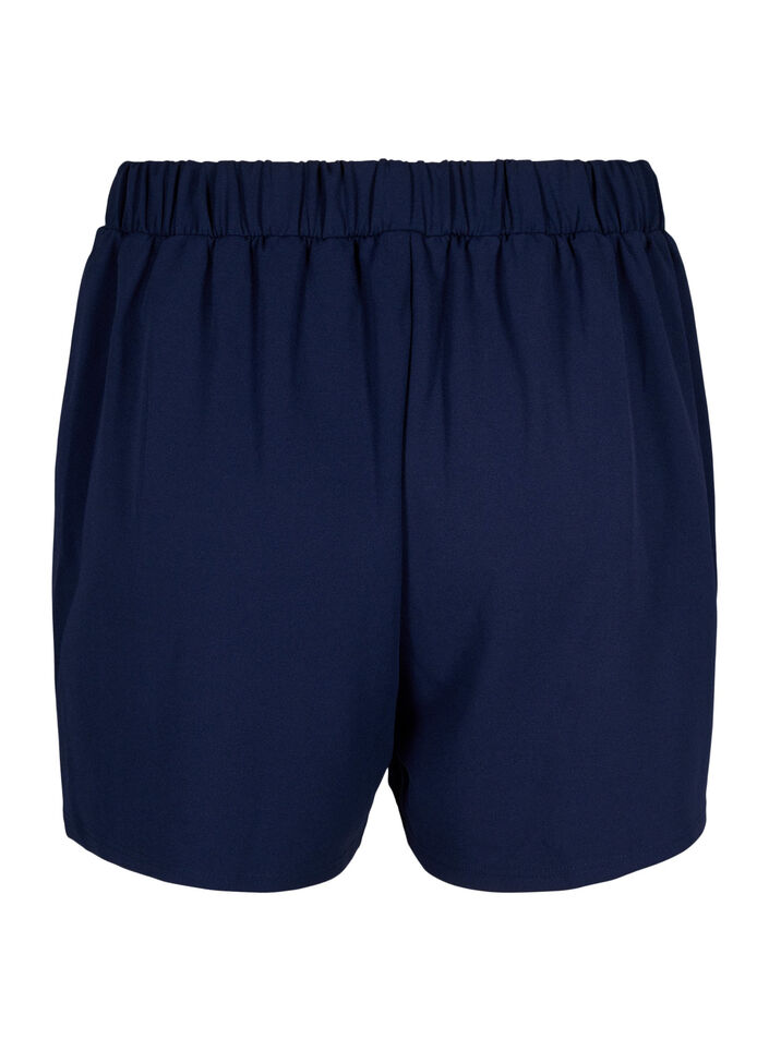 FLASH - L&oslash;se shorts med lommer, Bl&aring;, Packshot image number 1