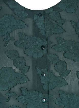 Transparent skjorte med mønster, Darkest Spruce, Packshot image number 2