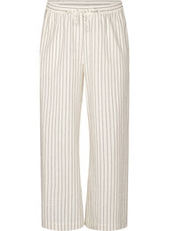 L&oslash;se bukser med h&oslash;j talje og lommer, Vanilla