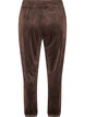 L&oslash;se bukser i velour, Brun, Packshot image number 1