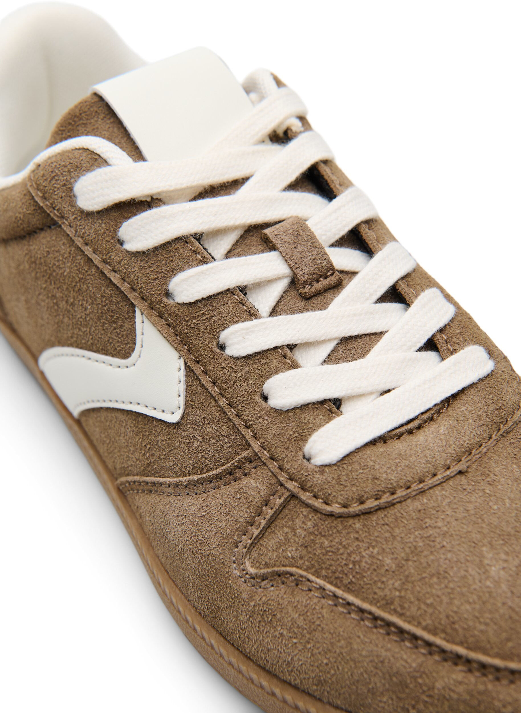 ZizziSneakers i imiteret ruskind, Brun, Packshot image number 3