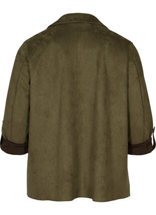 Åben jakke med store lommer, Olivie Night, Packshot image number 1