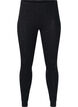 Viskose leggings med rhinesten, Black, Packshot image number 0
