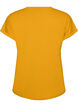 Kort&aelig;rmet T-shirt i bomuldsblanding, Gul, Packshot image number 1