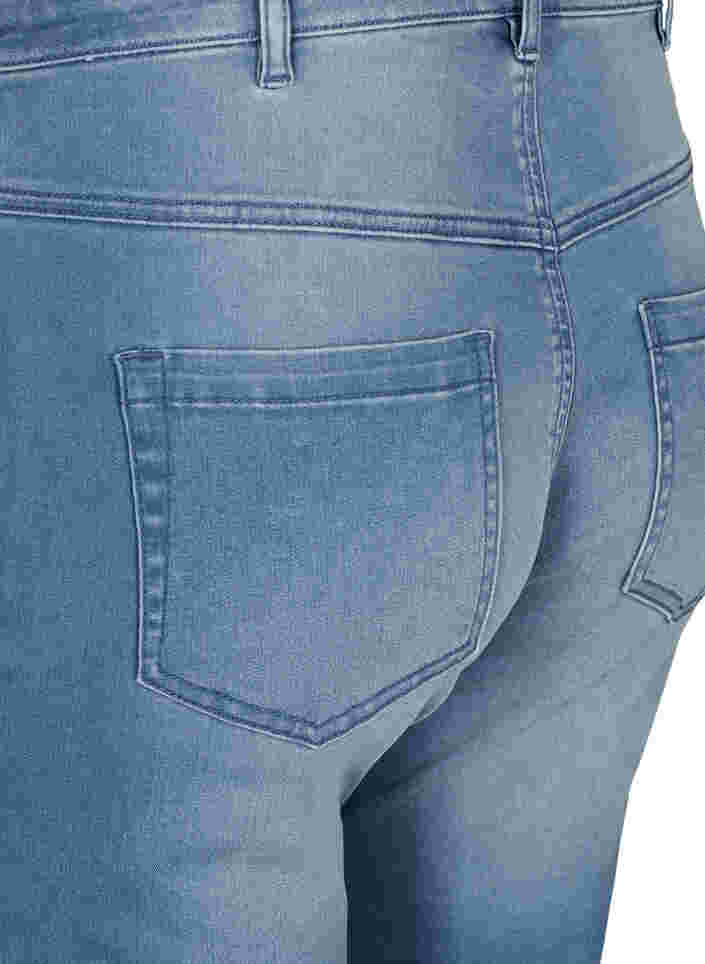 Slim fit Emily shorts med normal talje, Light blue denim, Packshot image number 3