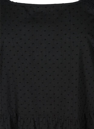 Kjole med 3/4 ærmer og a-form , Black, Packshot image number 2