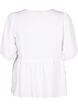 Viskose bluse med broderi anglaise, Bright White, Packshot image number 1