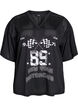 Sporty t-shirt med frontprint, Black, Packshot image number 0